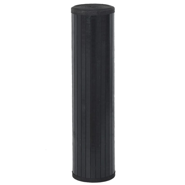 Matto suorakaiteen muotoinen musta 60x200 cm bambu