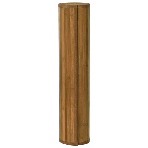 Matto suorakaide ruskea 60x200 cm bambu