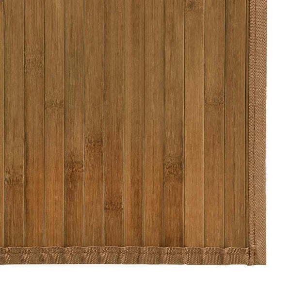 Matto suorakaide ruskea 60x200 cm bambu