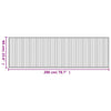 Matto suorakaide ruskea 60x200 cm bambu