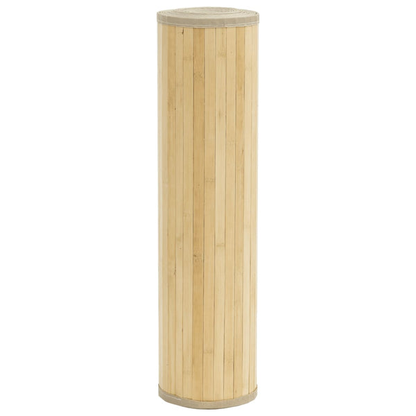 Matto suorakaide vaalea luonnollinen 60x200 cm bambu