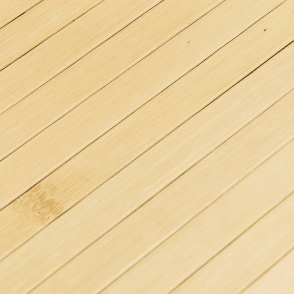 Matto suorakaide vaalea luonnollinen 60x200 cm bambu