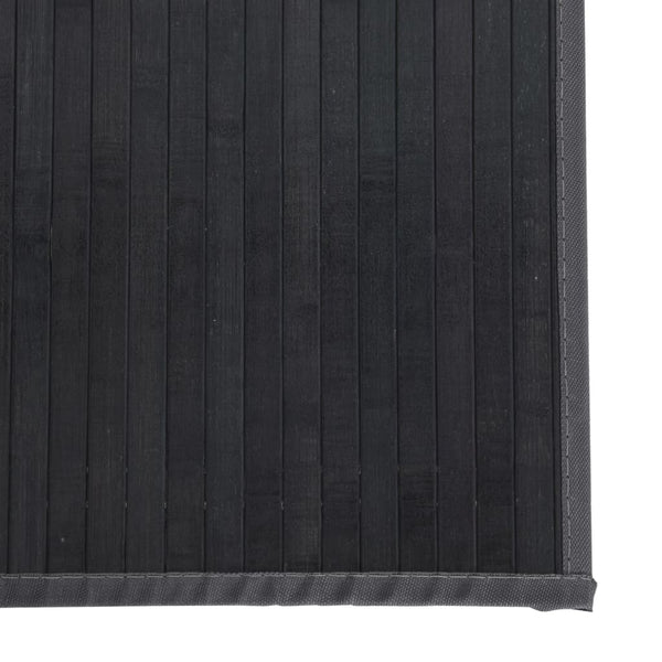 Matto suorakaide harmaa 60x200 cm bambu