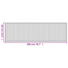 Matto suorakaide harmaa 60x200 cm bambu