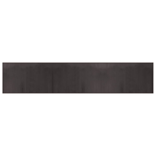 Matto suorakaide tummanruskea 60x300 cm bambu
