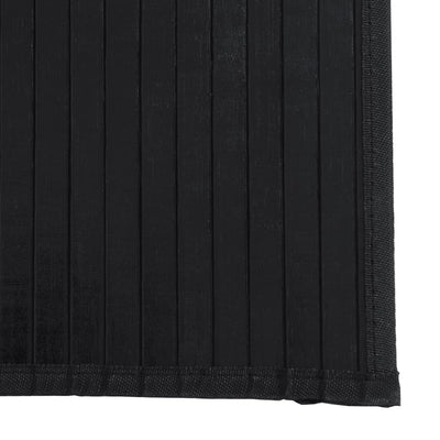 Matto suorakaide musta 60x400 cm bambu