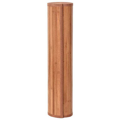 Matto suorakaide ruskea 60x400 cm bambu