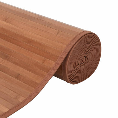 Matto suorakaide ruskea 60x400 cm bambu