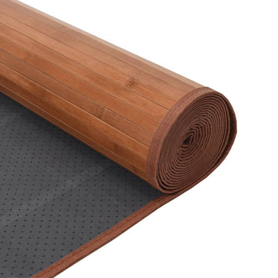 Matto suorakaide ruskea 60x400 cm bambu