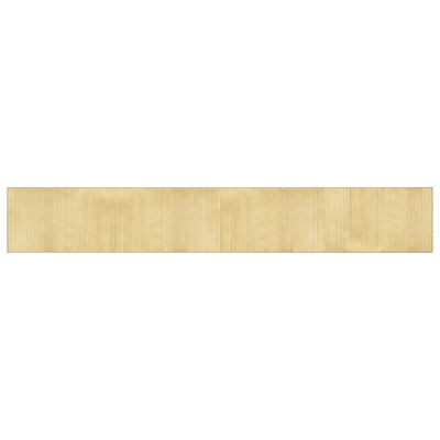 Matto suorakaide vaalea luonnollinen 60x400 cm bambu