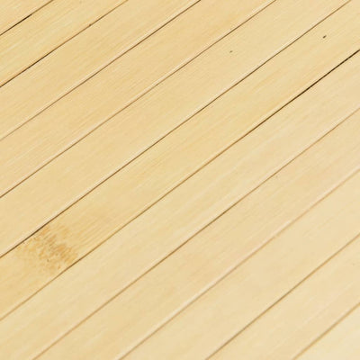 Matto suorakaide vaalea luonnollinen 60x400 cm bambu