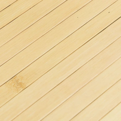 Matto suorakaide vaalea luonnollinen 60x1000 cm bambu