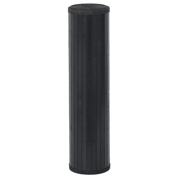 Matto suorakaiteen muotoinen musta 70x100 cm bambu