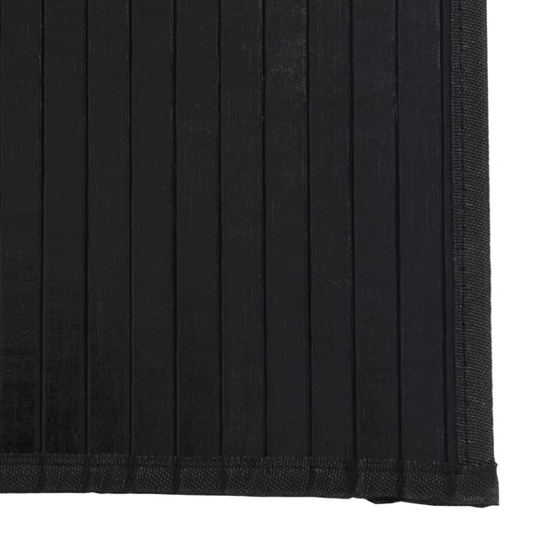 Matto suorakaiteen muotoinen musta 70x100 cm bambu