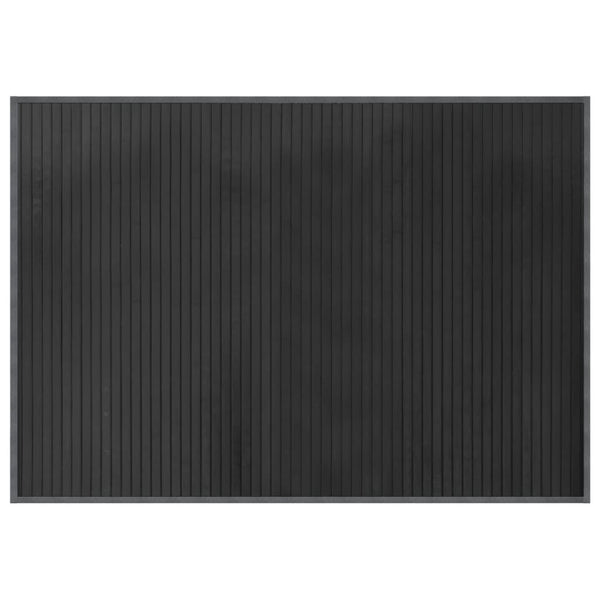 Matto suorakaiteen muotoinen harmaa 70x100 cm bambu