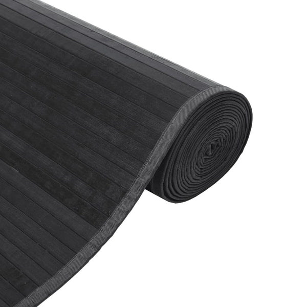 Matto suorakaiteen muotoinen harmaa 70x100 cm bambu