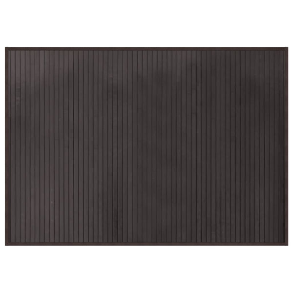 Matto suorakaiteen muotoinen tummanruskea 70x100 cm bambu