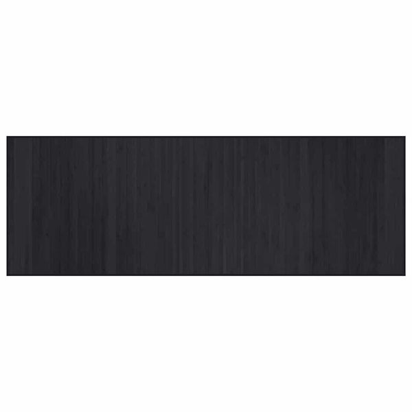 Matto suorakaiteen muotoinen musta 70x200 cm bambu