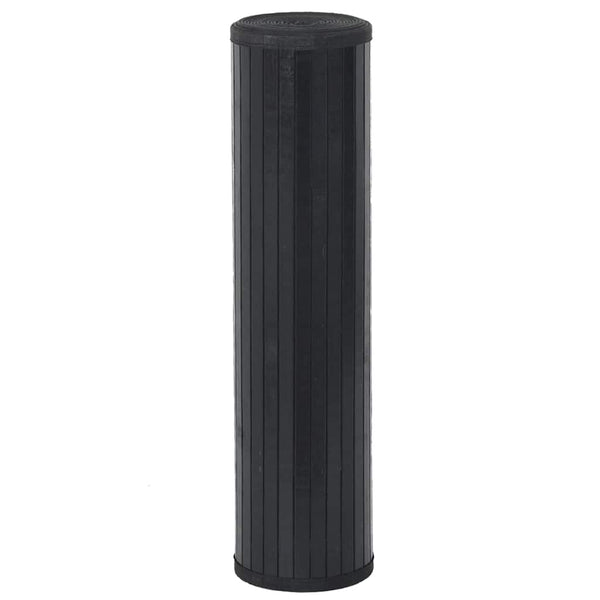 Matto suorakaiteen muotoinen musta 70x200 cm bambu
