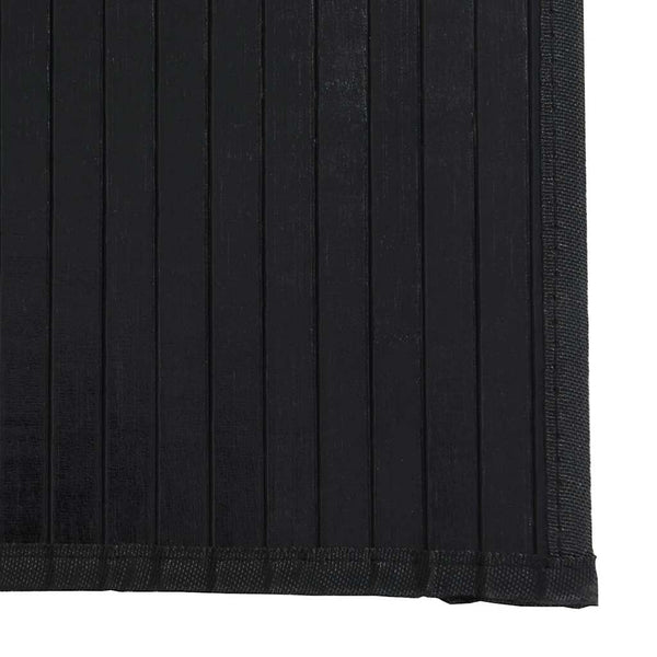 Matto suorakaiteen muotoinen musta 70x200 cm bambu
