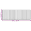Matto suorakaiteen muotoinen musta 70x200 cm bambu