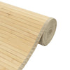Matto suorakaide vaalea luonnollinen 70x200 cm bambu