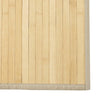 Matto suorakaide vaalea luonnollinen 70x200 cm bambu