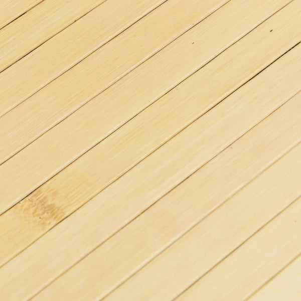 Matto suorakaide vaalea luonnollinen 70x200 cm bambu