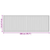 Matto suorakaide vaalea luonnollinen 70x200 cm bambu