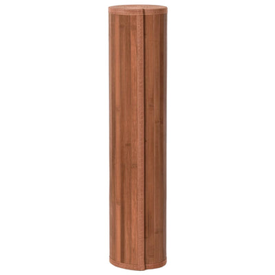 Matto suorakaide ruskea 80x200 cm bambu
