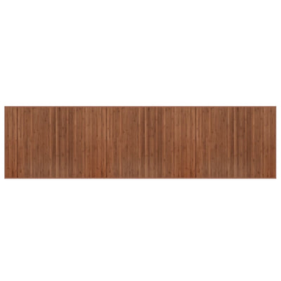 Matto suorakaide ruskea 80x300 cm bambu