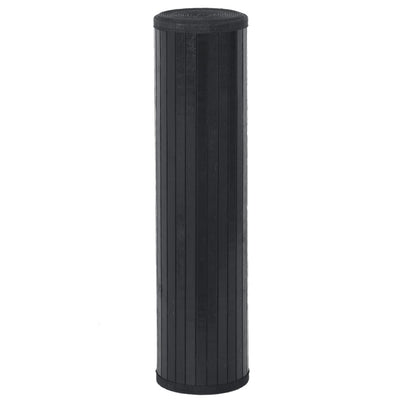 Matto suorakaide musta 80x400 cm bambu