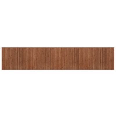 Matto suorakaide ruskea 80x400 cm bambu