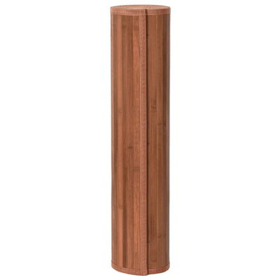 Matto suorakaide ruskea 80x400 cm bambu