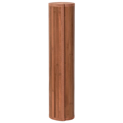 Matto suorakaide ruskea 80x500 cm bambu