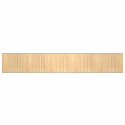 Matto suorakaide vaalea luonnollinen 80x500 cm bambu