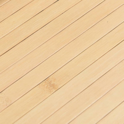 Matto suorakaide vaalea luonnollinen 80x1000 cm bambu