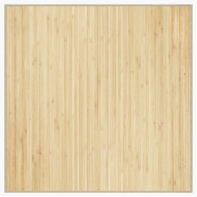 Vaalea luonnollinen matto neliö Gemaladin 100x100cm (bambu)