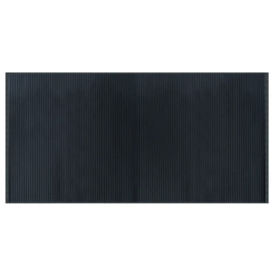 Matto suorakaide harmaa 100x200 cm bambu