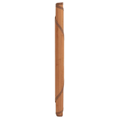 Matto pyöreä ruskea 80 cm bambu