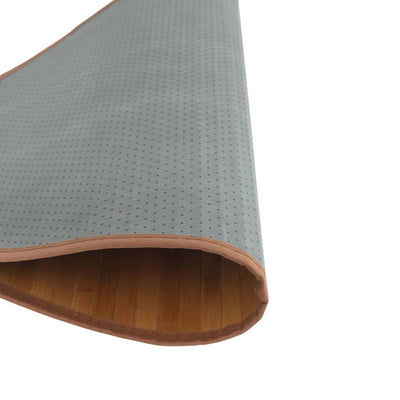 Matto pyöreä ruskea 80 cm bambu