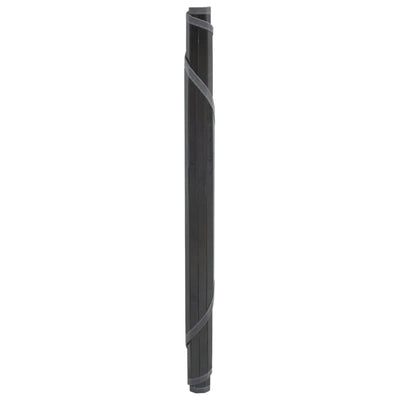 Matto pyöreä harmaa 80 cm bambu