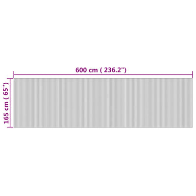 Tilanjakaja luonnollinen 165x600 cm bambu
