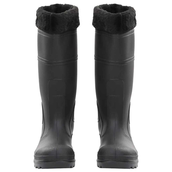 Kumisaappaat irrotettava vuori musta koko 40 PVC