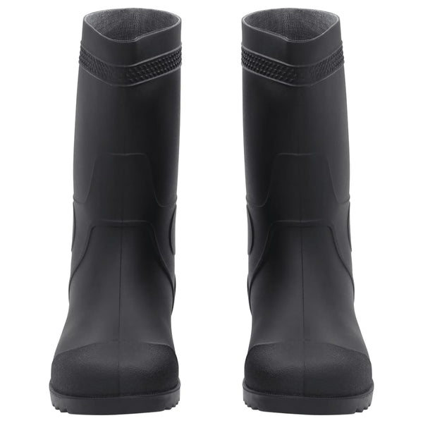 Kumisaappaat koko 43, musta väri, PVC-materiaali