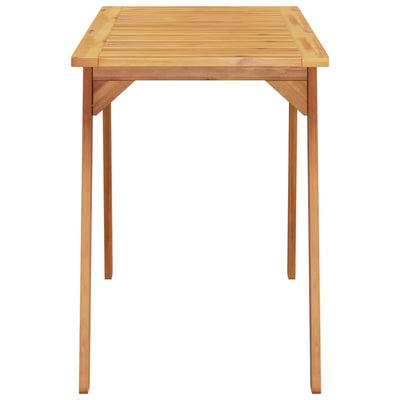 Ulkoruokapöytä 110x56x75 cm täysi akasiapuu