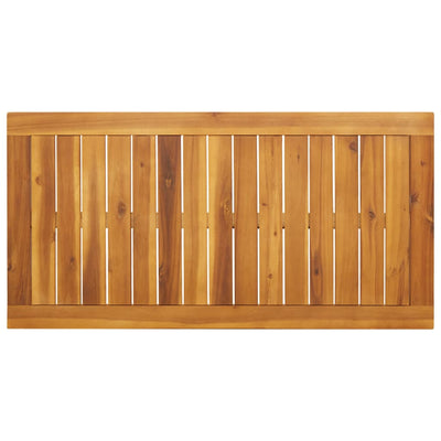 Ulkoruokapöytä 110x56x75 cm täysi akasiapuu