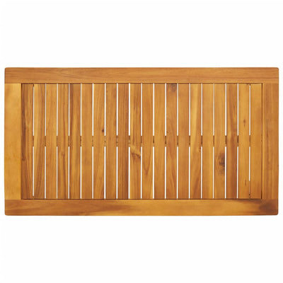 Ulkoruokapöytä 100x55x45 cm täysi akasiapuu
