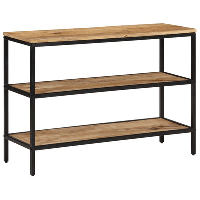 Konsolipöytä 100x35x70 cm täysi karkea mangopuu