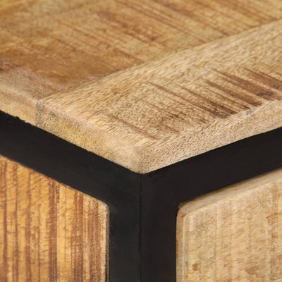 Konsolipöytä 70x35x70 cm täysi karkea mangopuu